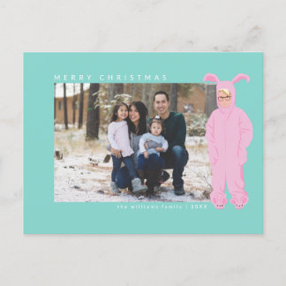 Cartes Pour Fêtes Annuelles Une histoire de Noël | Costume Ralphie Bunny - Pho