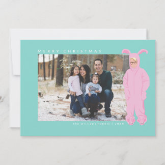 Cartes Pour Fêtes Annuelles Une histoire de Noël | Costume Ralphie Bunny - Pho