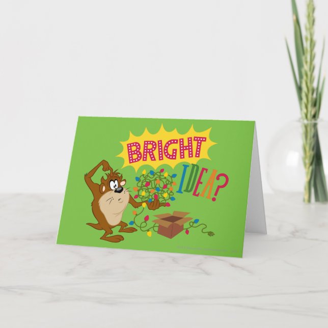 Cartes Pour Fêtes Annuelles Une idée brillante (Devant)