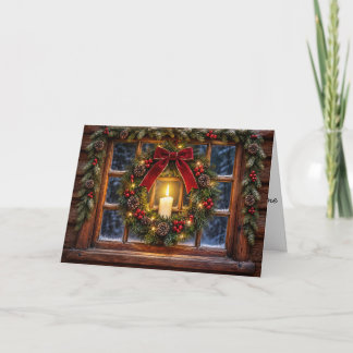 Cartes Pour Fêtes Annuelles Une lumière de Noël pour vous guider à la maison