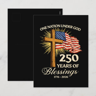 Cartes Pour Fêtes Annuelles Une nation sous Dieu 250 ans de bénédictions