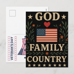Cartes Pour Fêtes Annuelles Une nation sous Dieu : Célébrer 250 années bénies