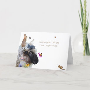 Cartes Pour Fêtes Annuelles Une nouvelle année apporte de nouveaux débuts. Bon