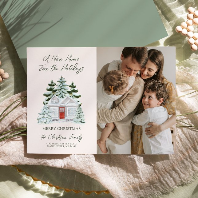 Cartes Pour Fêtes Annuelles Une nouvelle maison pour les vacances Moving Holid (Créateur téléchargé)