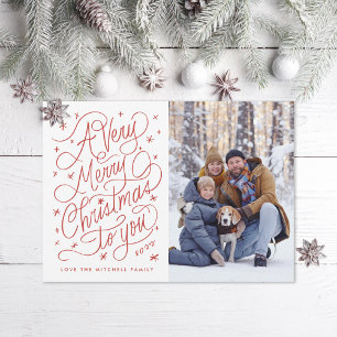 Cartes Pour Fêtes Annuelles Une photo de Noël très joyeuse