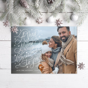 Cartes Pour Fêtes Annuelles Une photo de Noël très joyeuse