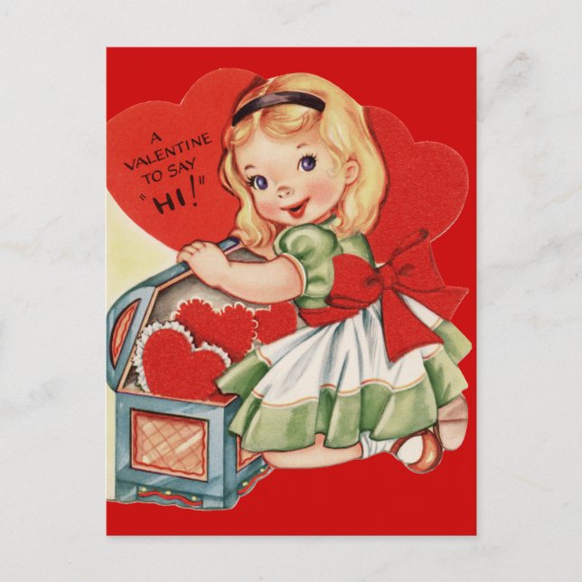 Cartes Pour Fêtes Annuelles Une Saint Valentin à dire bonjour (Devant)