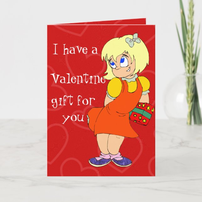 Cartes Pour Fêtes Annuelles Une Saint Valentin flirtante (Devant)