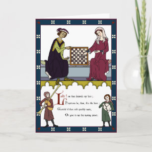 Cartes Pour Fêtes Annuelles Une Saint Valentin pour les amateurs d'échecs