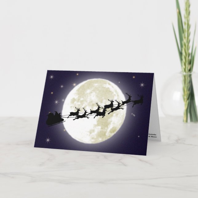 Cartes Pour Fêtes Annuelles Une visite de Saint-Nicolas (Devant)