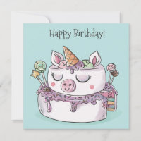 Unicorn Cake Joyeux anniversaire