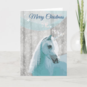 Cartes Pour Fêtes Annuelles Unicorn Horse