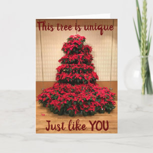 CARTES POUR FÊTES ANNUELLES *UNIQUE* L'ARBRE EST COMME L'AMOUR DE MA VIE*