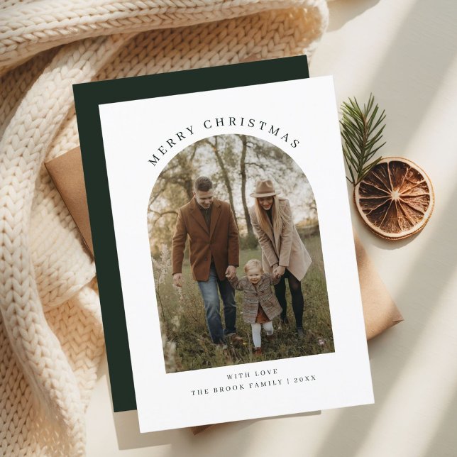 Cartes Pour Fêtes Annuelles Unique tendance Beuatiful Joyeux Arc de Noël Photo (Créateur téléchargé)