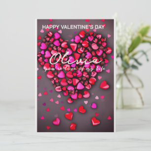 Cartes Pour Fêtes Annuelles Unique Tous les Coeurs Personnalisé Valentines Car