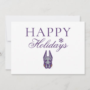 Cartes Pour Fêtes Annuelles Université d'Albany Chef de la mascotte Great Dane