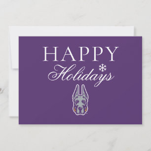 Cartes Pour Fêtes Annuelles Université d'Albany Chef de la mascotte Great Dane