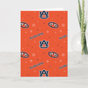 Cartes Pour Fêtes Annuelles Université d'Auburn   Motif de vacances