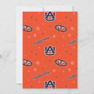 Cartes Pour Fêtes Annuelles Université d'Auburn   Motif de vacances