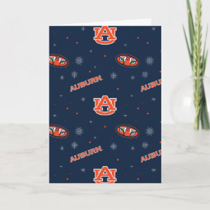 Cartes Pour Fêtes Annuelles Université d'Auburn   Motif de vacances