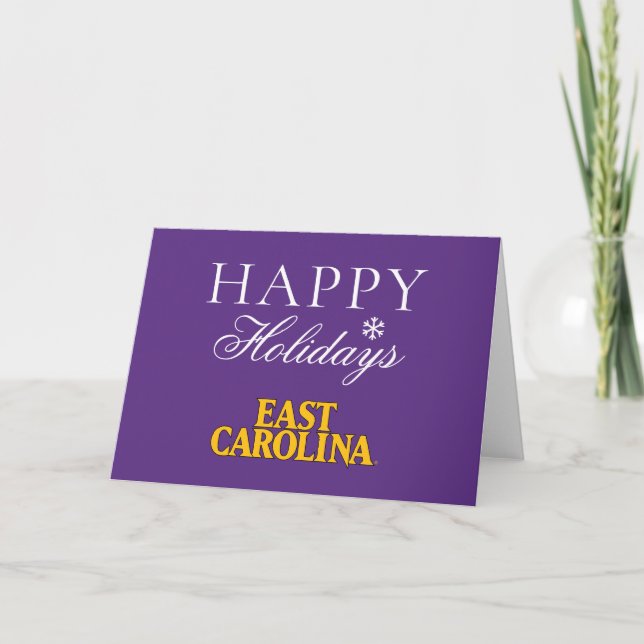 Cartes Pour Fêtes Annuelles Université de Caroline de l'Est | Caroline de l'Es (Devant)