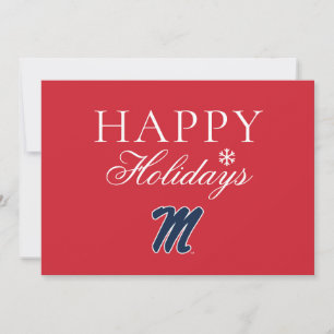 Cartes Pour Fêtes Annuelles Université du Mississippi Script M