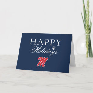 Cartes Pour Fêtes Annuelles Université du Mississippi Script M