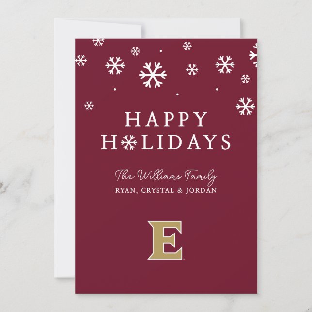 Cartes Pour Fêtes Annuelles Université Elon E (Devant)