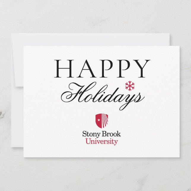 Cartes Pour Fêtes Annuelles Université Stony Brook | Marque (Devant)