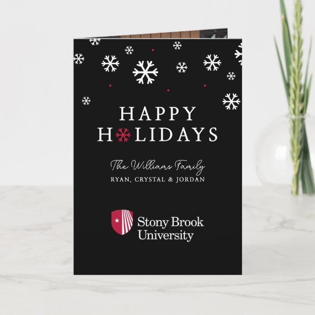 Cartes Pour Fêtes Annuelles Université Stony Brook | Mot-symbole (Devant)