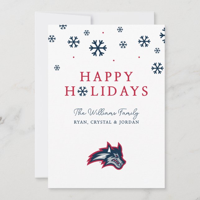 Cartes Pour Fêtes Annuelles Université Stony Brook | Sauvages (Devant)