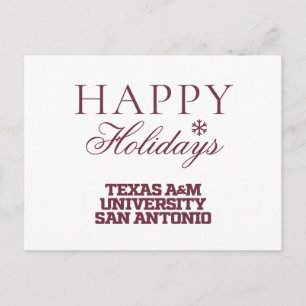 Cartes Pour Fêtes Annuelles Université Texas A&M de San Antonio