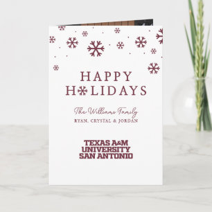 Cartes Pour Fêtes Annuelles Université Texas A&M de San Antonio