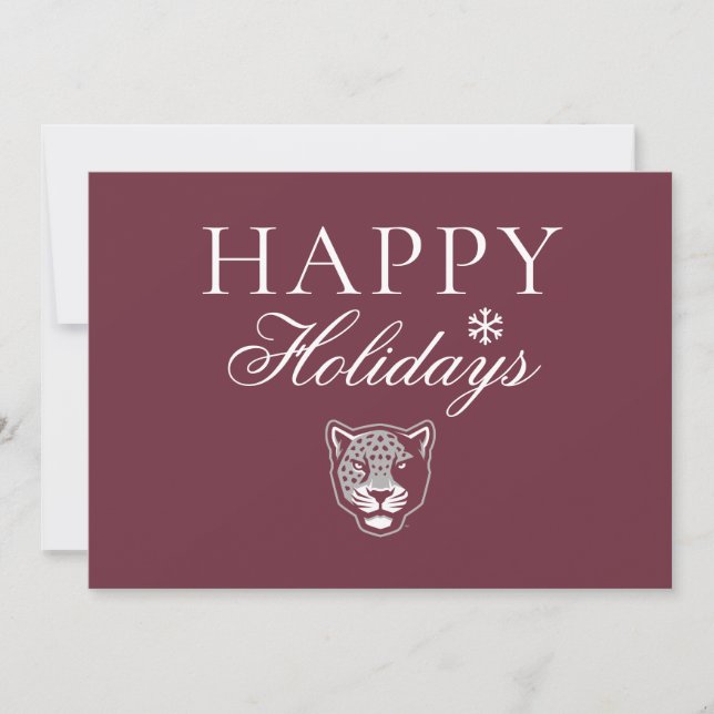 Cartes Pour Fêtes Annuelles Université Texas A&M de San Antonio | Jaguars (Devant)