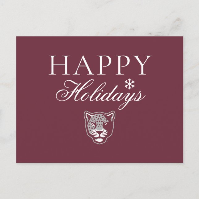 Cartes Pour Fêtes Annuelles Université Texas A&M de San Antonio | Jaguars (Devant)