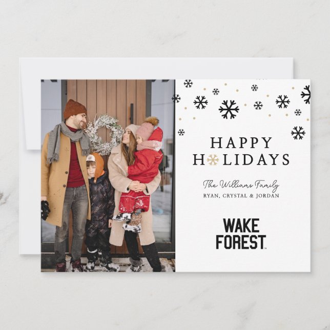 Cartes Pour Fêtes Annuelles Université Wake Forest | Wake Forest (Devant)