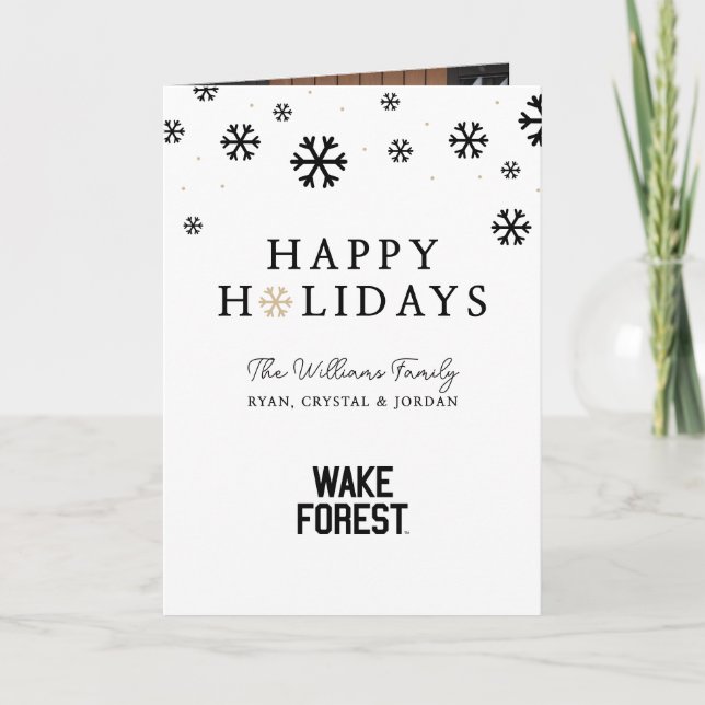 Cartes Pour Fêtes Annuelles Université Wake Forest | Wake Forest (Devant)