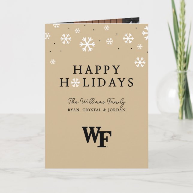 Cartes Pour Fêtes Annuelles Université Wake Forest | WF (Devant)