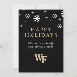 Cartes Pour Fêtes Annuelles Université Wake Forest | WF