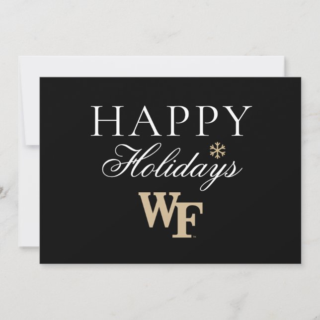 Cartes Pour Fêtes Annuelles Université Wake Forest | WF (Devant)