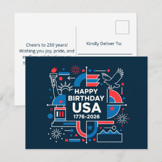 CARTES POUR FÊTES ANNUELLES USA 250