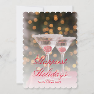 Cartes Pour Fêtes Annuelles USA, Illinois, Metamora, cocktail de Noël