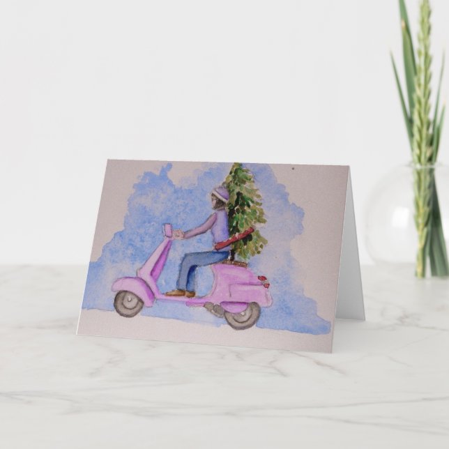 Cartes Pour Fêtes Annuelles Vacances (Devant)