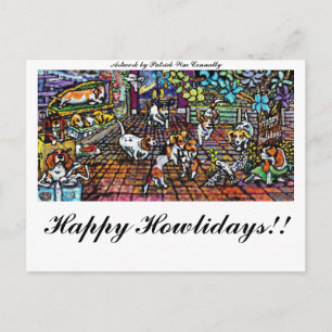 Cartes Pour Fêtes Annuelles Vacances 08, Howlidays heureux de GGBR ! !