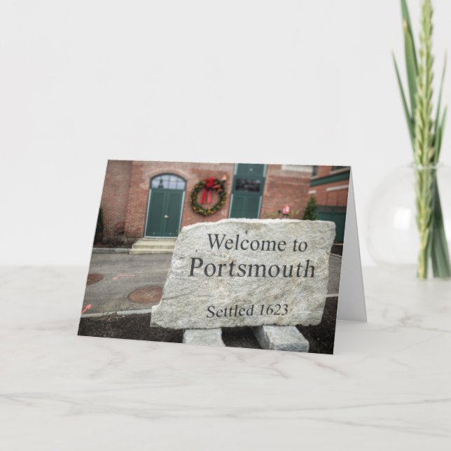 Cartes Pour Fêtes Annuelles Vacances à Portsmouth, NH (Devant)