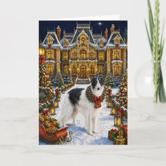 Cartes Pour Fêtes Annuelles Vacances Borzoï 