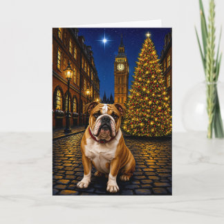 Cartes Pour Fêtes Annuelles Vacances Bouledogue 