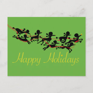 Cartes Pour Fêtes Annuelles Vacances Caniche