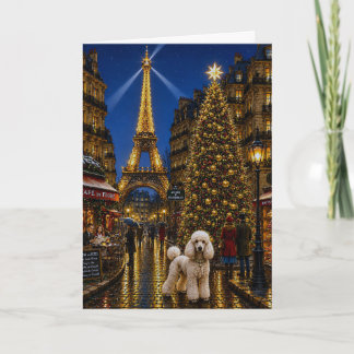 Cartes Pour Fêtes Annuelles Vacances Caniche 