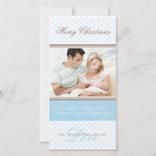 Cartes Pour Fêtes Annuelles VACANCES CHIQUES PHOTOCARD : : doucement diamants